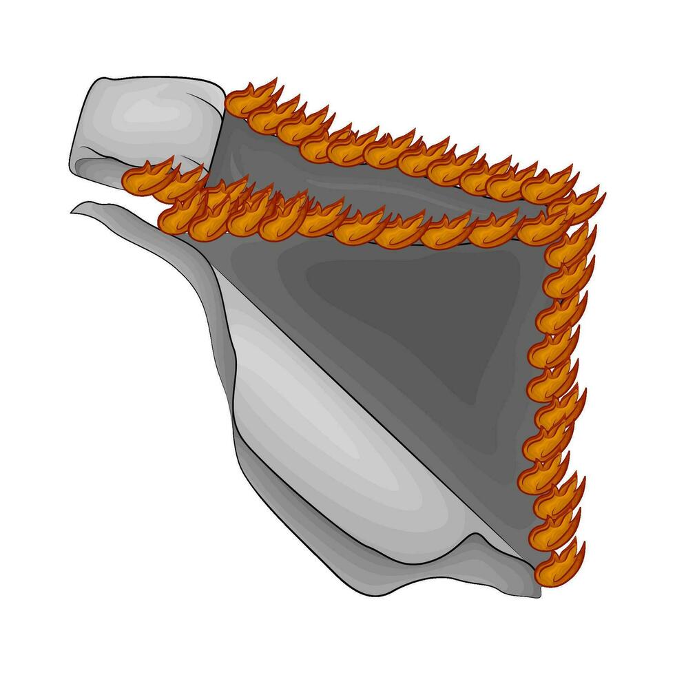 zerrissen Papier brennt Illustration vektor