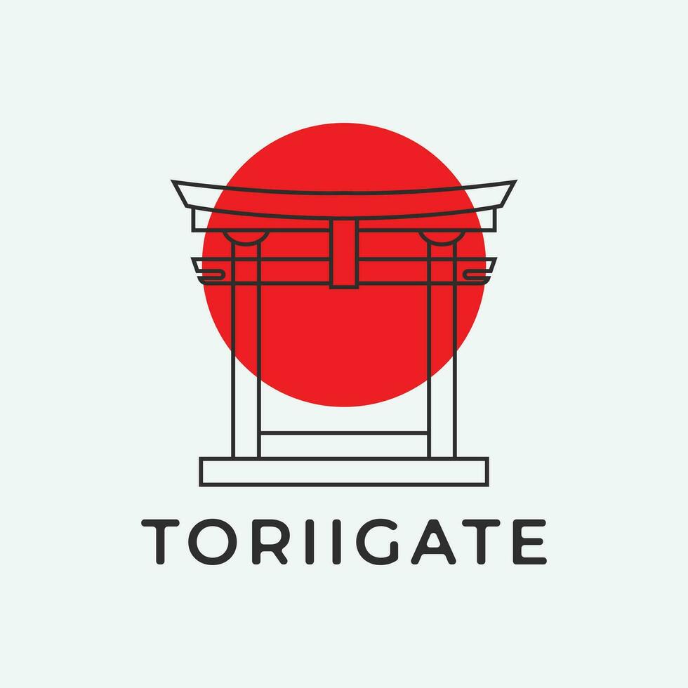 toriien Port logotyp ikon enkel design vektor