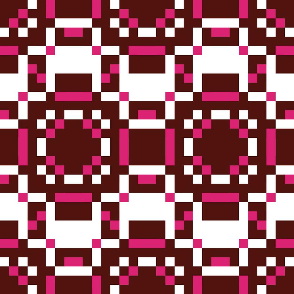 Pixel Kunst nahtlos Muster Vektor