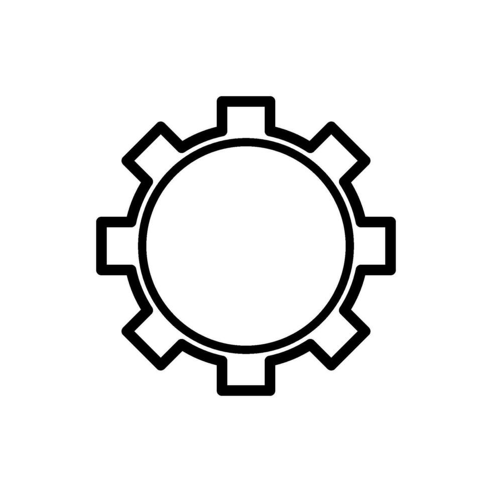 Zahnradsymbol Vektor