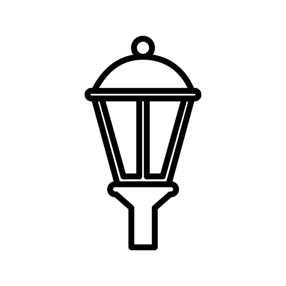 Lampe Garten Symbol Design Vektor Vorlage