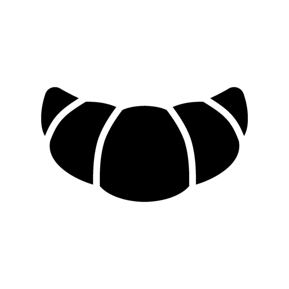 Croissant Symbol Design Vektor Vorlage