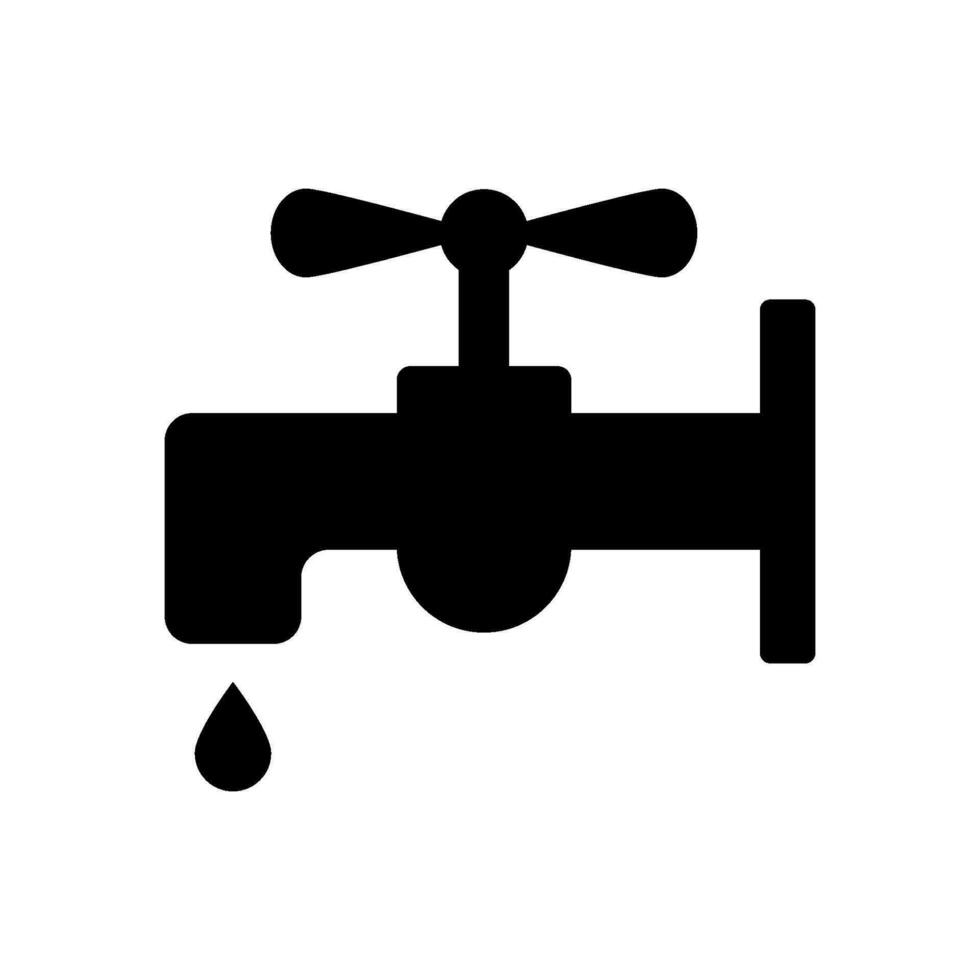 Wasserhahn Symbol Design Vektor