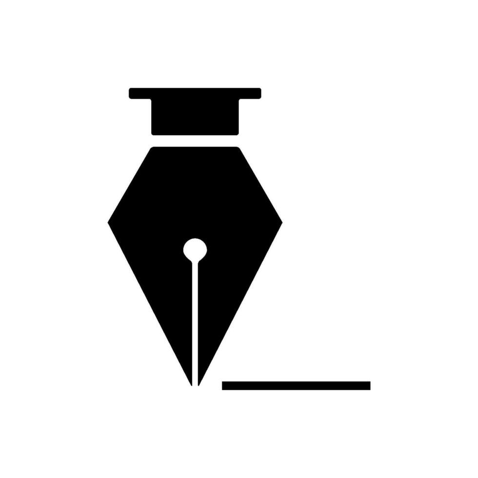 Brunnen Stift Symbol Vektor