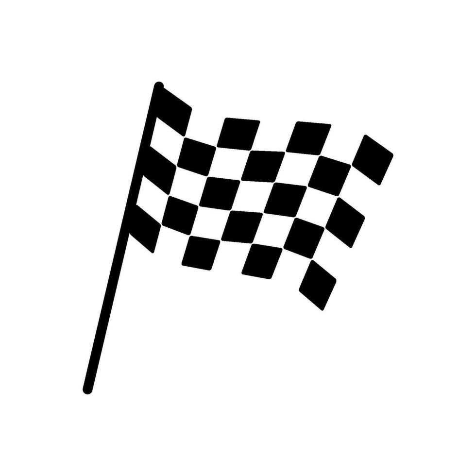 Fertig Flagge Symbol Vektor Vorlage