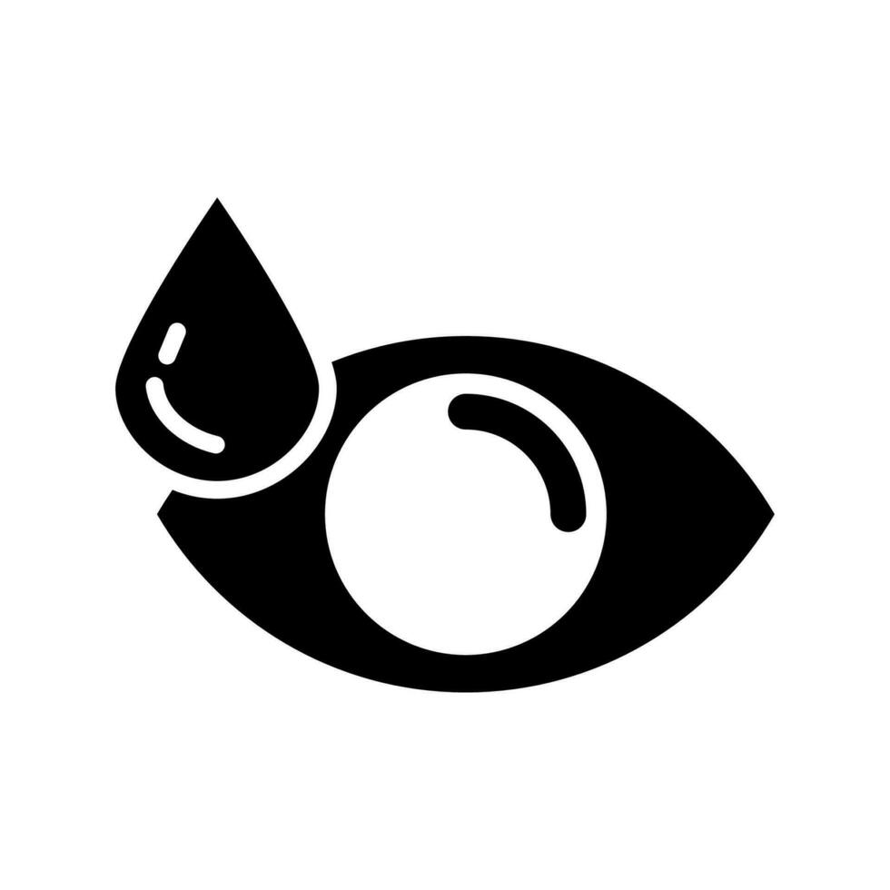 Auge Tropfen Symbol Design Vektor