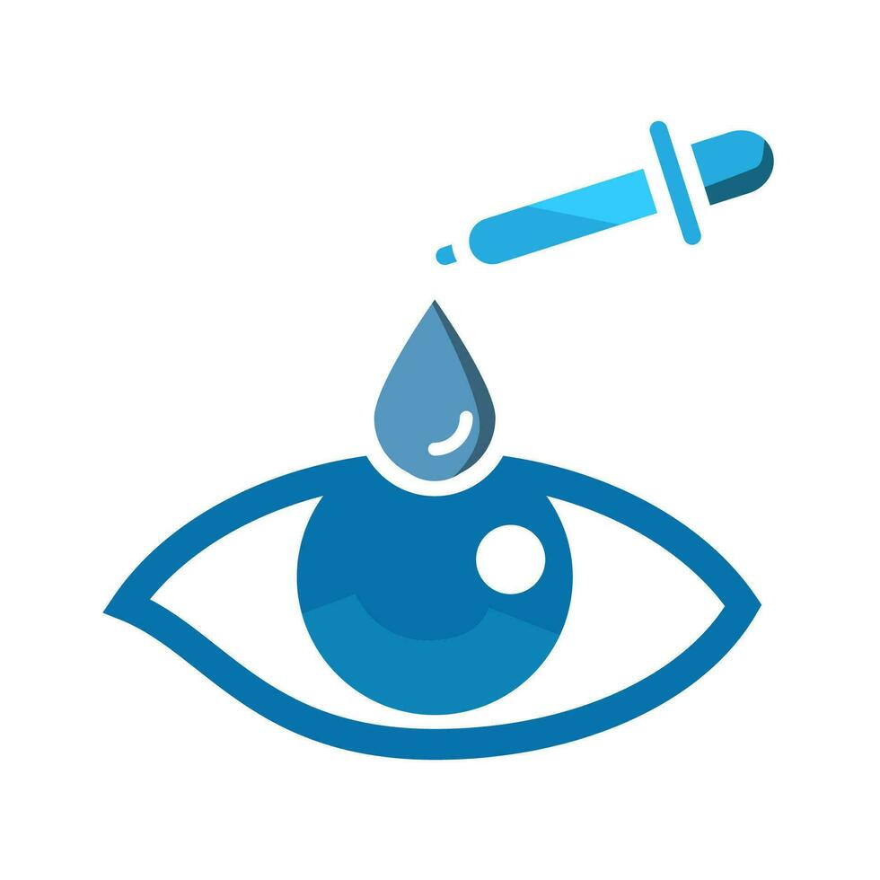 Auge Tropfen Symbol Design Vektor