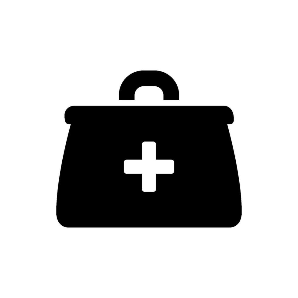 Ärzte Tasche Symbol Vektor Vorlage