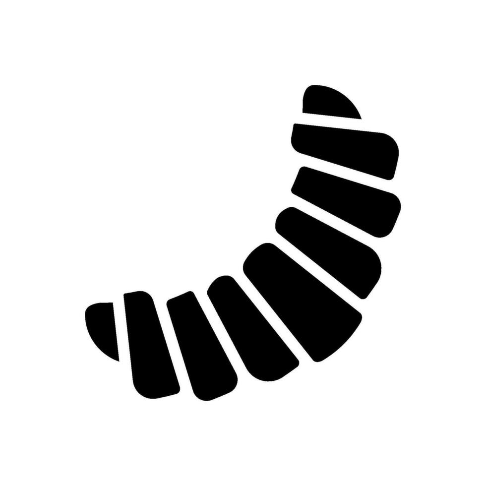 Croissant Symbol Design Vektor Vorlage