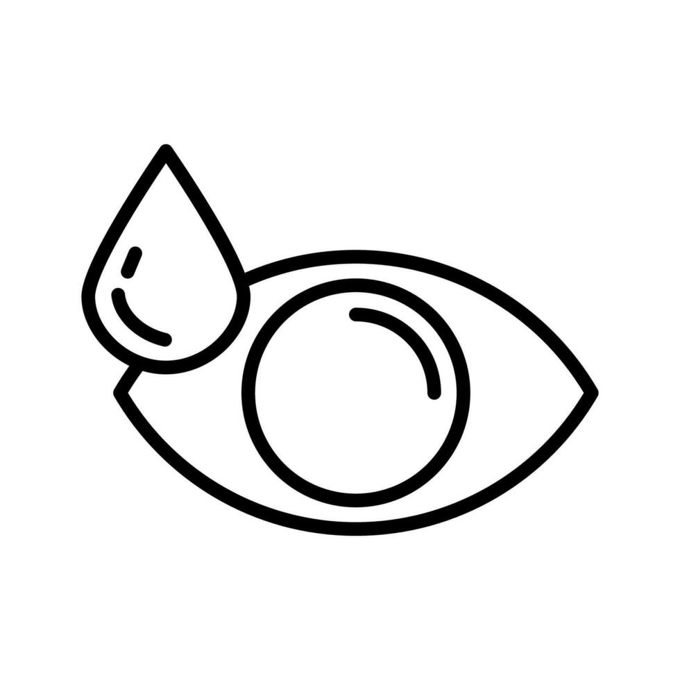 Auge Tropfen Symbol Design Vektor