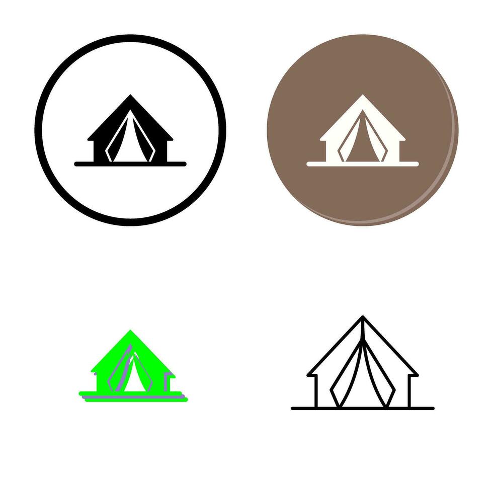 Camp-Vektor-Symbol vektor