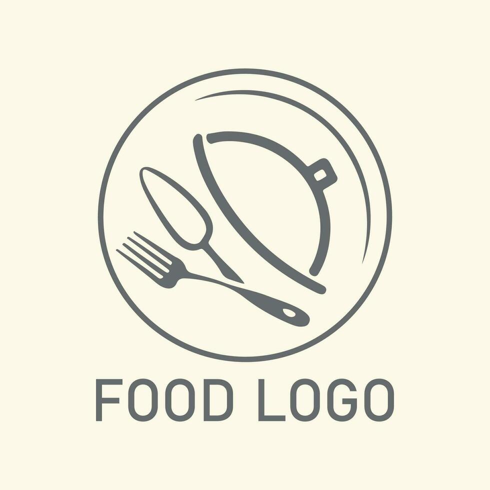 Essen Logo Design Vektor Bild