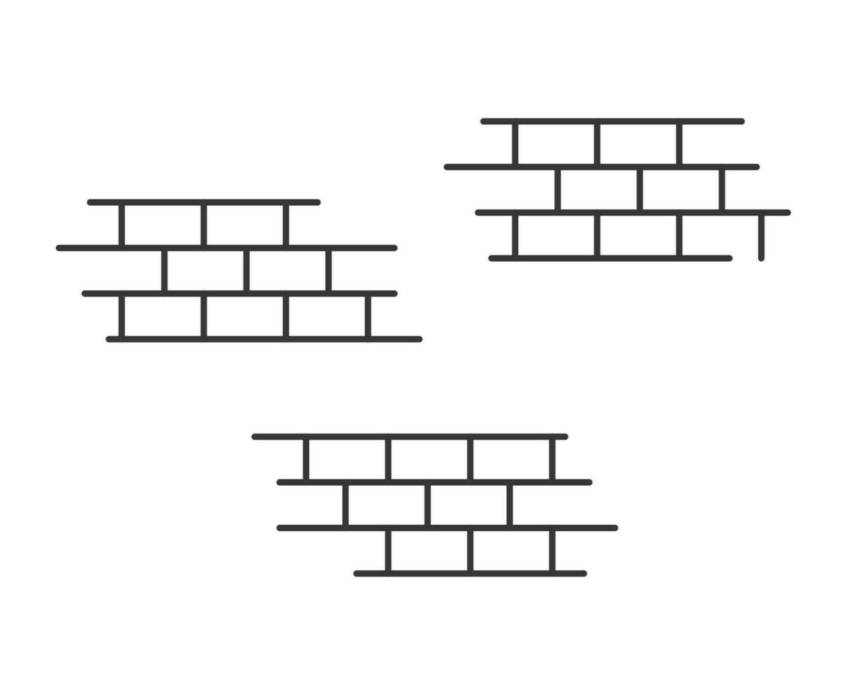 tegelstenar bakgrund eller bakgrund design element för dekoration vektor illustration linje översikt konst bild