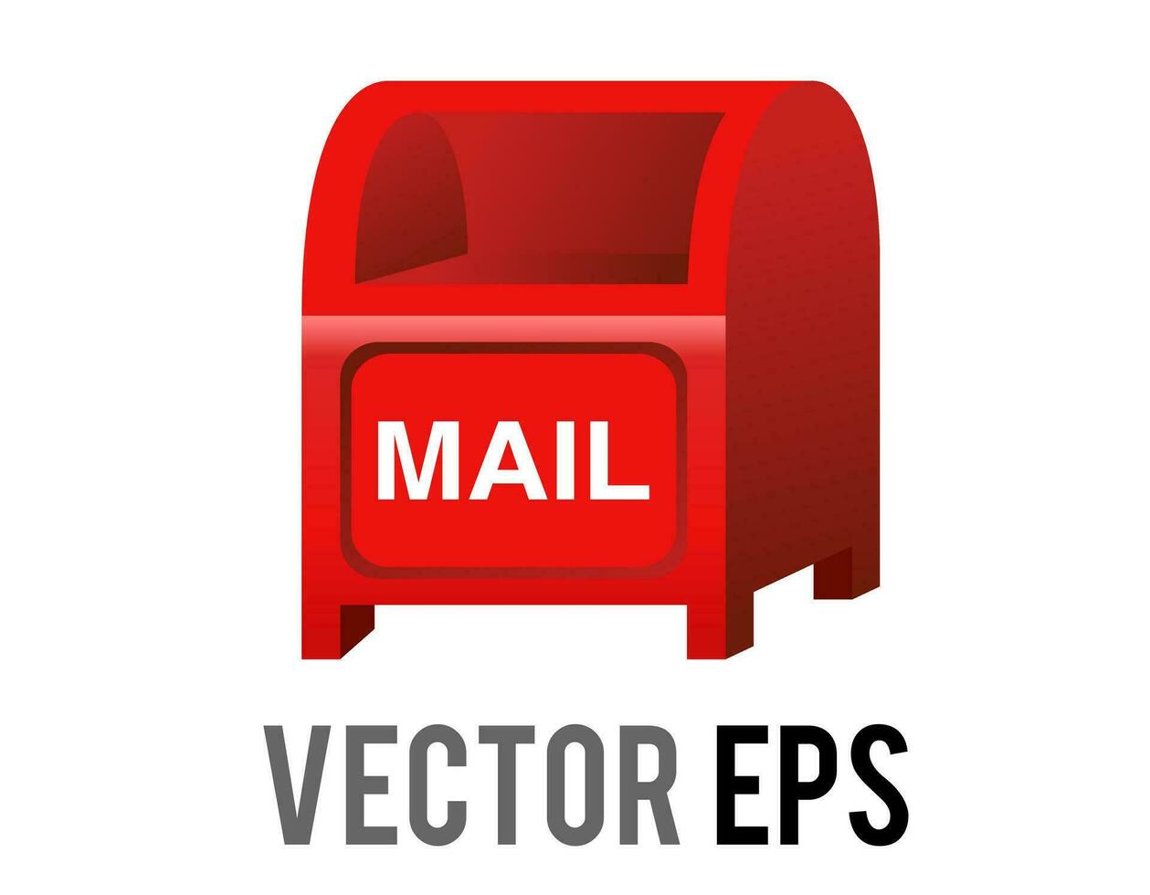 Vektor rot Japan Öffentlichkeit Briefkasten, Briefkasten, Briefkasten Symbol