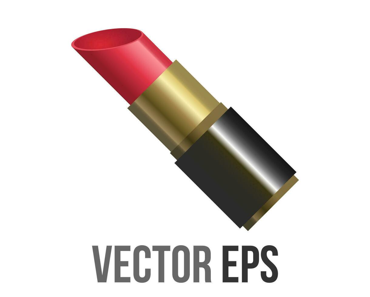 Vektor rot modisch Lippe Glanz bilden Lippenstift Symbol