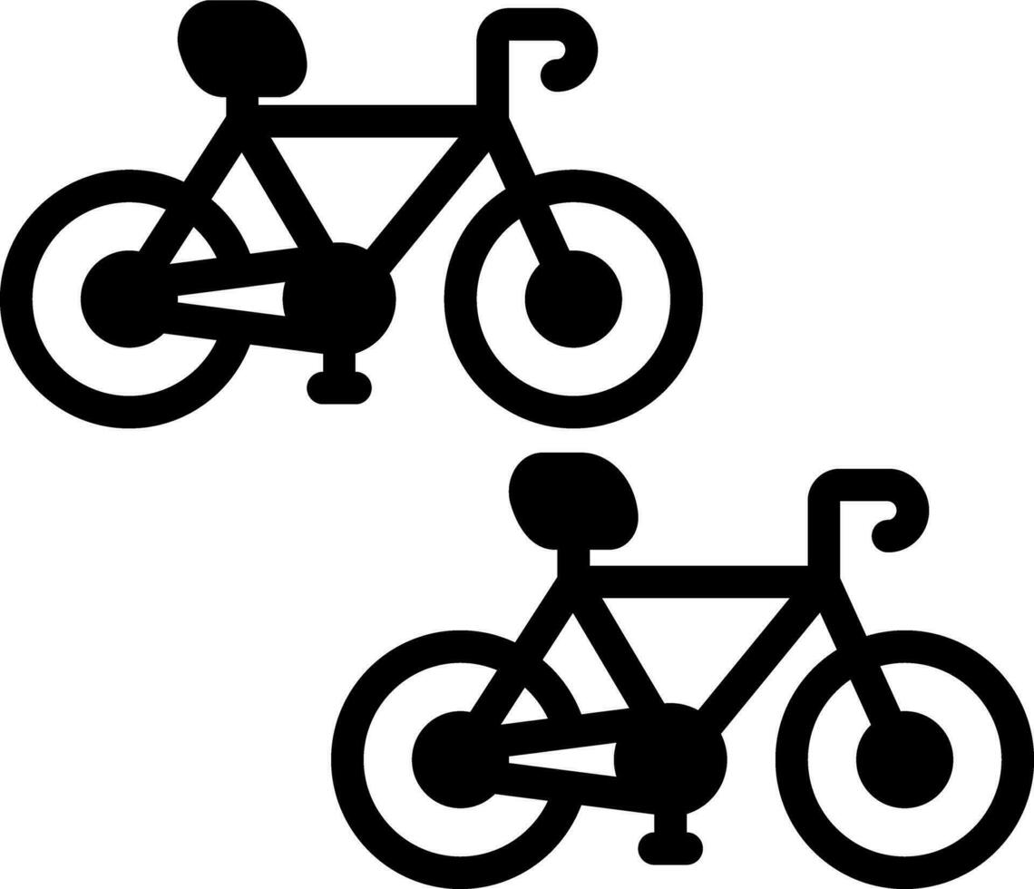 solide Symbol zum Fahrräder vektor