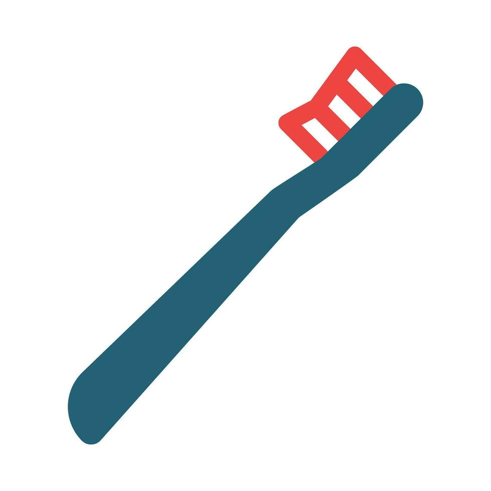 Zahnbürste Vektor Glyphe zwei Farbe Symbol zum persönlich und kommerziell verwenden.