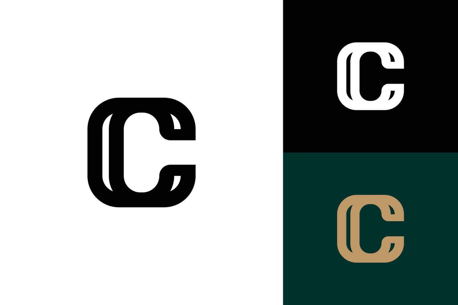 brev c monogram vektor logotyp design