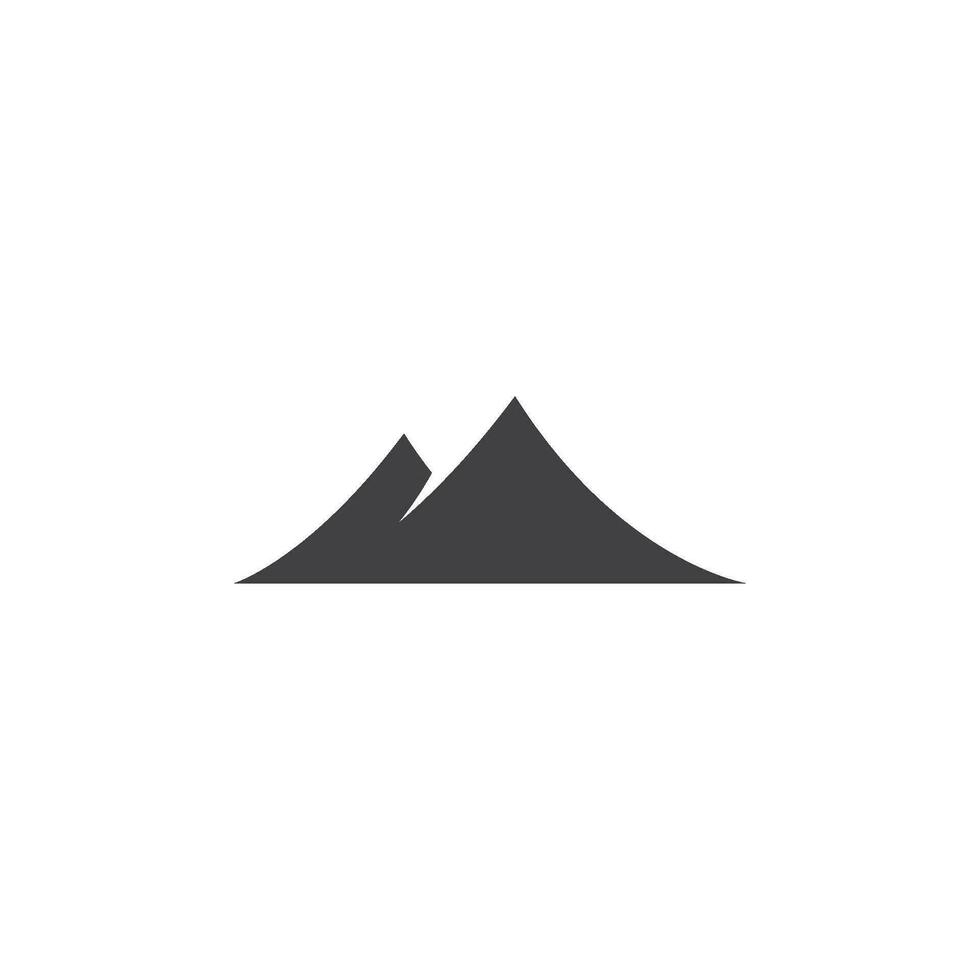 berg logotyp ikon vektor