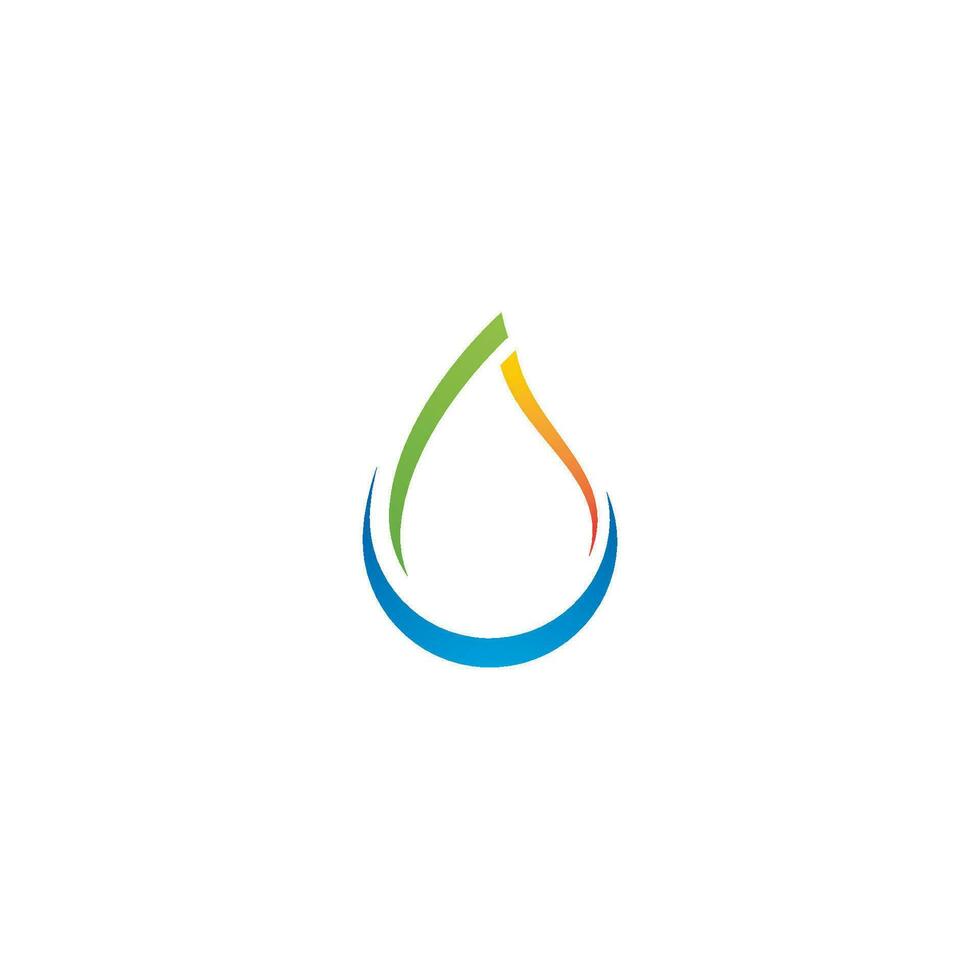 Wassertropfen-Logo-Design vektor
