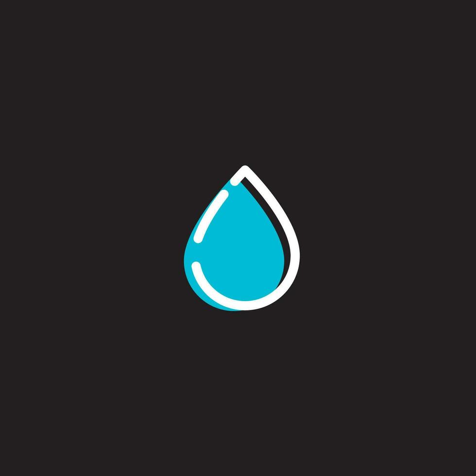 Wassertropfen-Logo-Design vektor