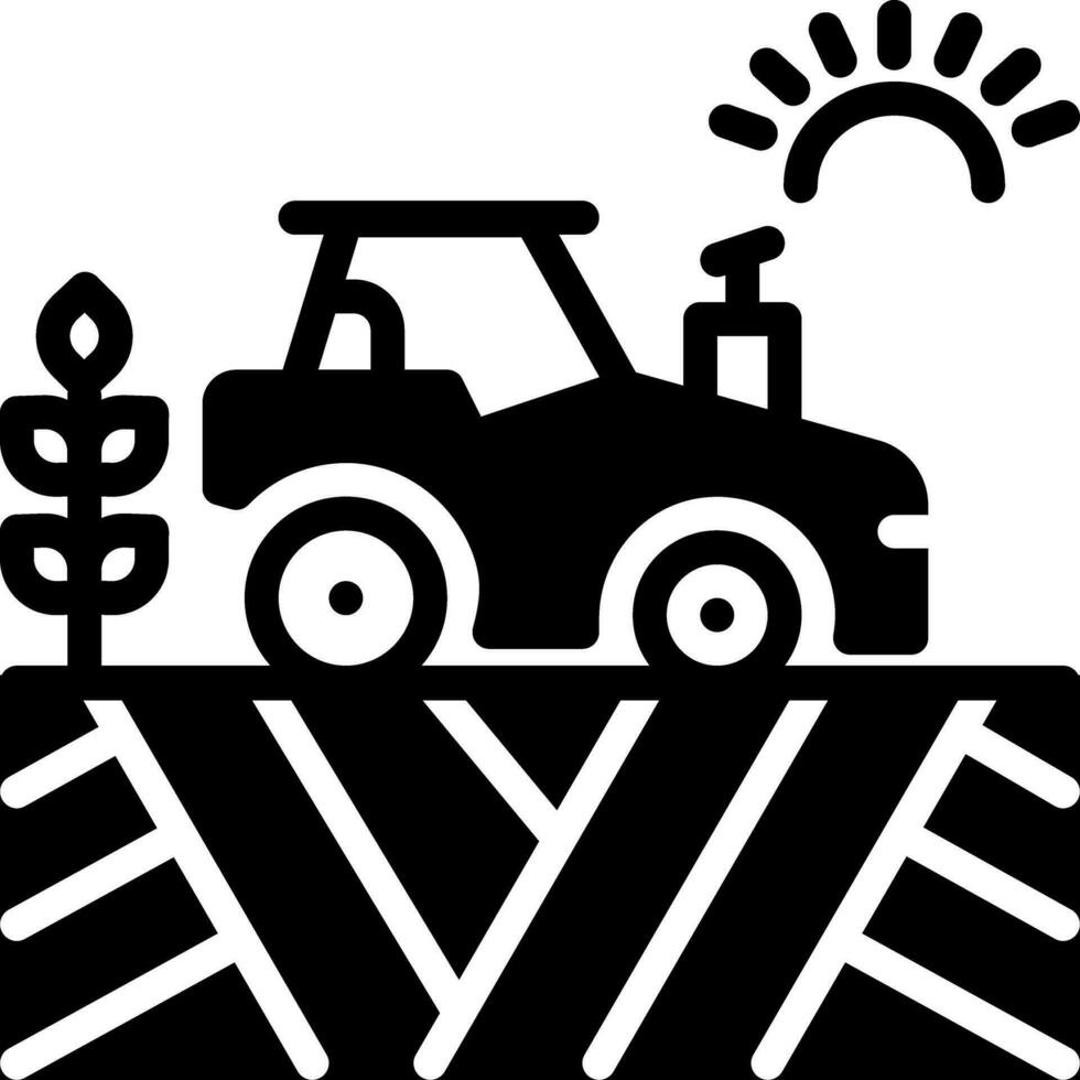 solide Symbol zum landwirtschaftlich vektor