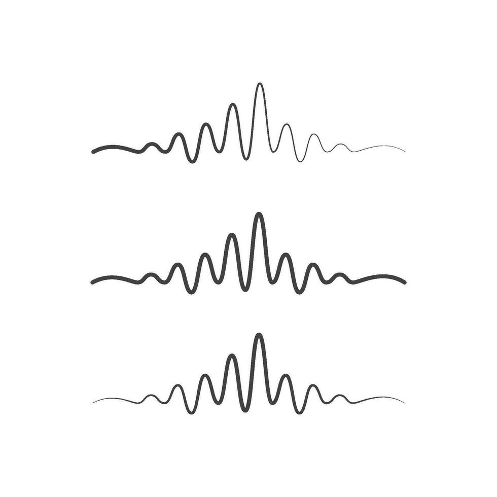 Schallwelle Musik- Symbol vektor