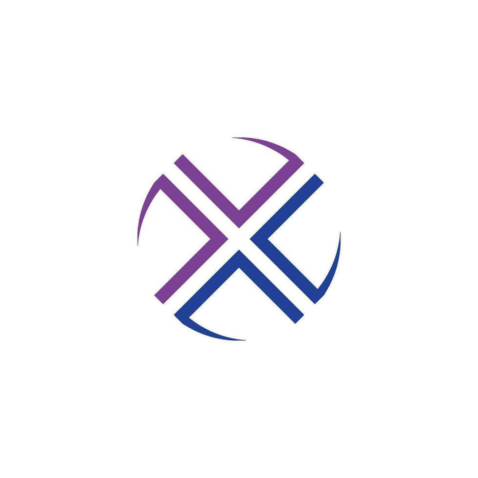x-Buchstaben-Logo vektor