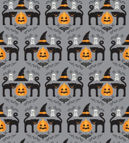 Halloween Hintergrund Nahtloses Muster vektor