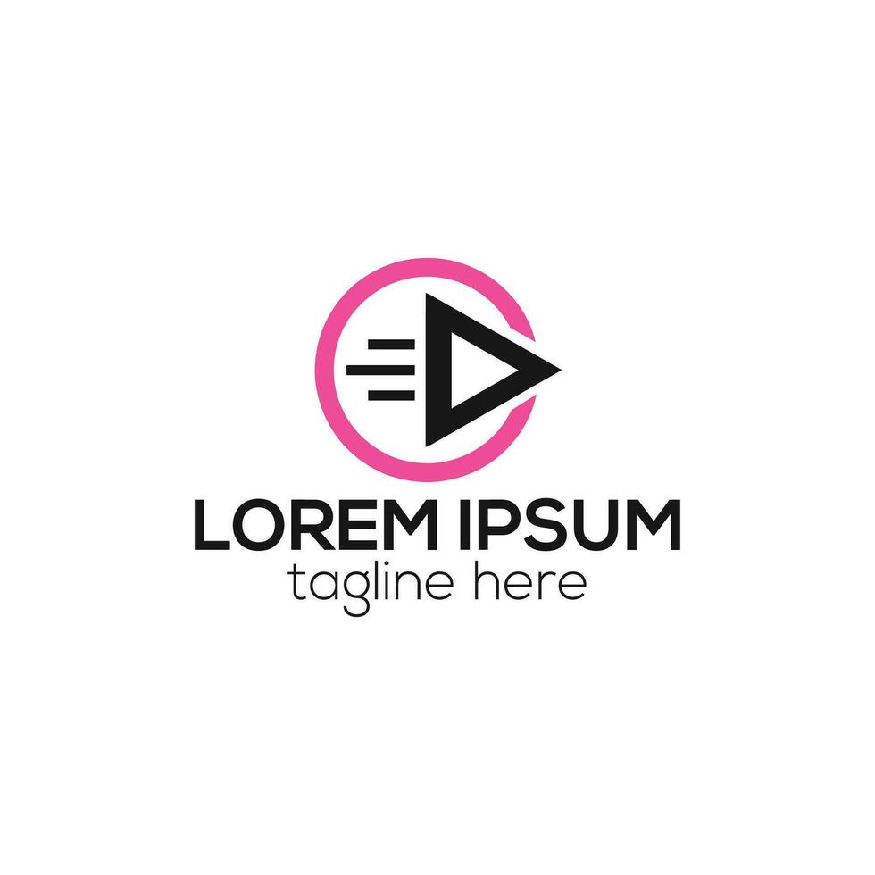 m brev media spelare logotyp. lyx m brev logotyp design vektor mall