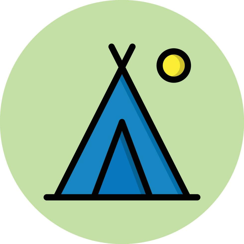 camping vektor ikon design illustration