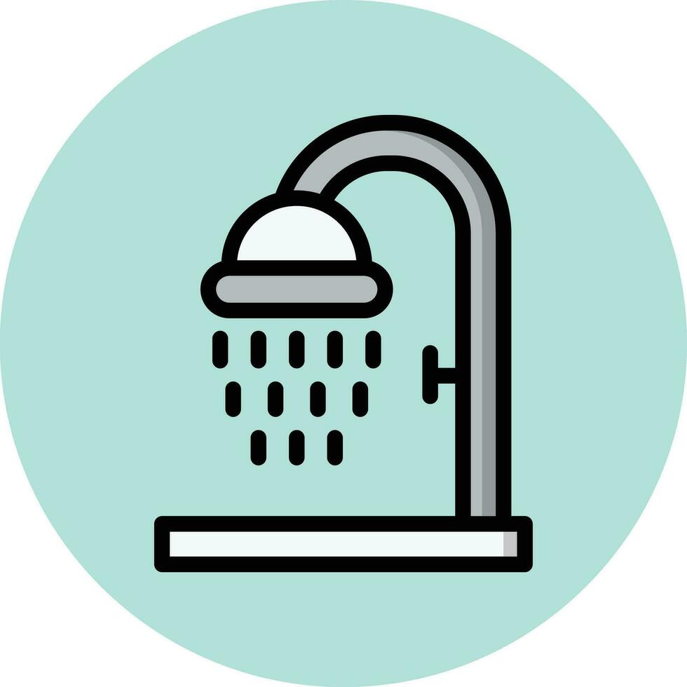 Dusche-Vektor-Icon-Design-Illustration vektor