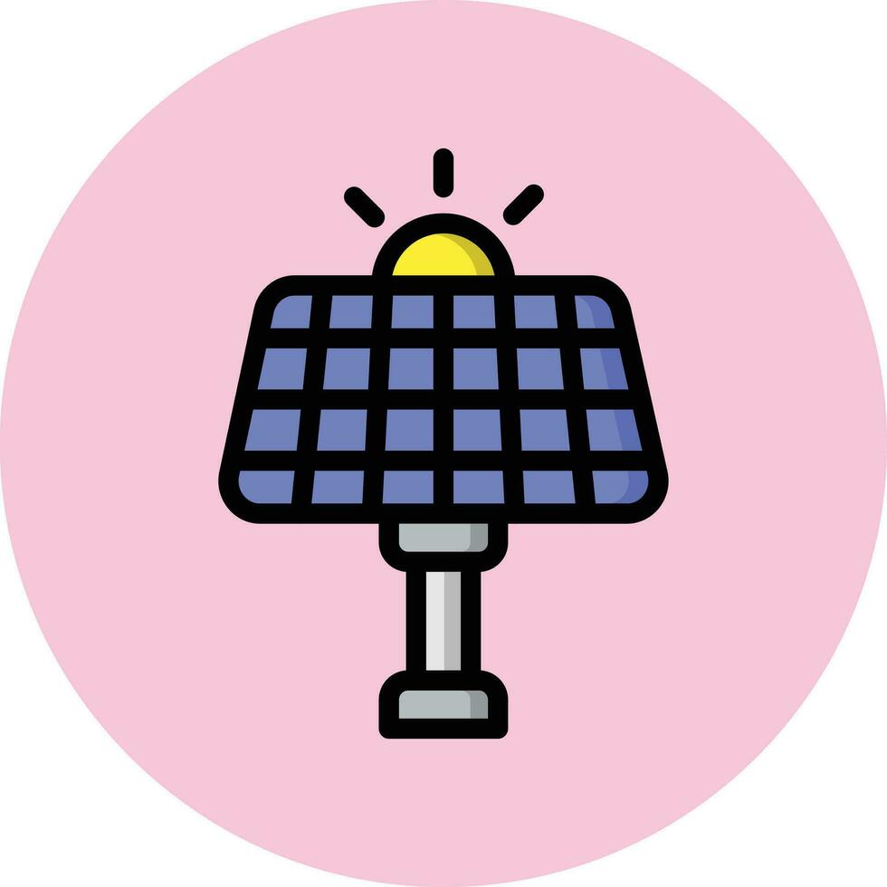 Solarpanel-Vektor-Icon-Design-Illustration vektor