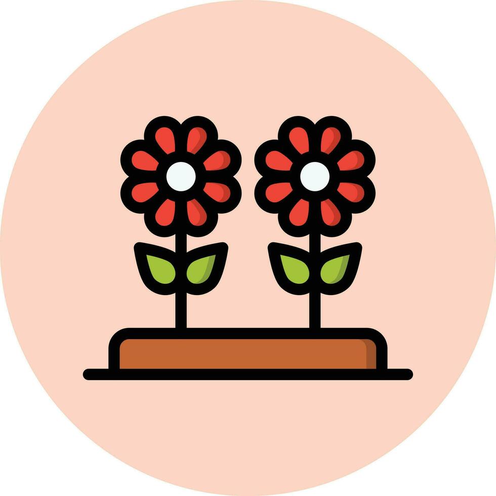 Blumen Vektor Symbol Design Illustration