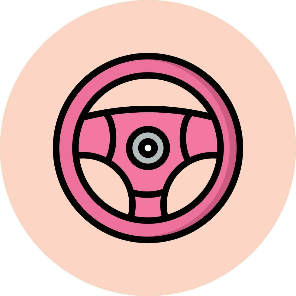 styrning hjul vektor ikon design illustration