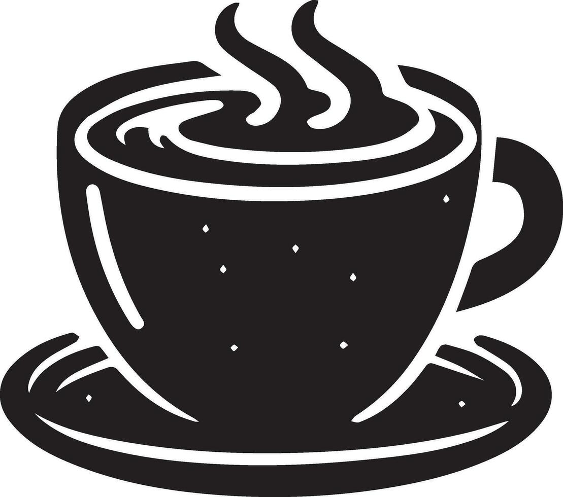 Kaffee Geschäft Vektor Logo Illustration schwarz Farbe Silhouette 8