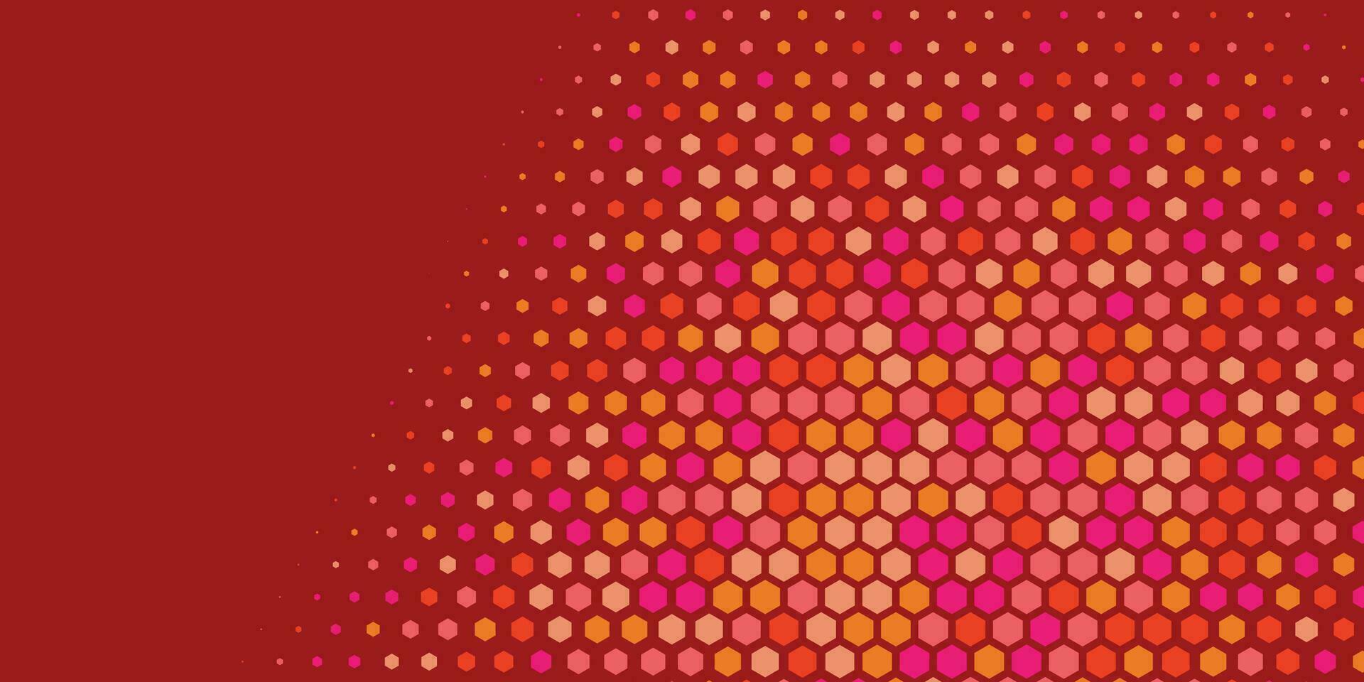 geometrisch abstrakt Hexagon zwei Farbe Hintergrund vektor