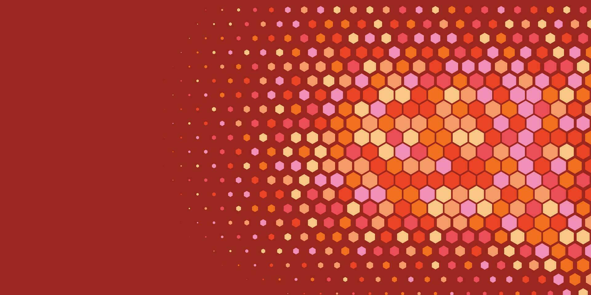 geometrisch abstrakt Hexagon zwei Farbe Hintergrund vektor