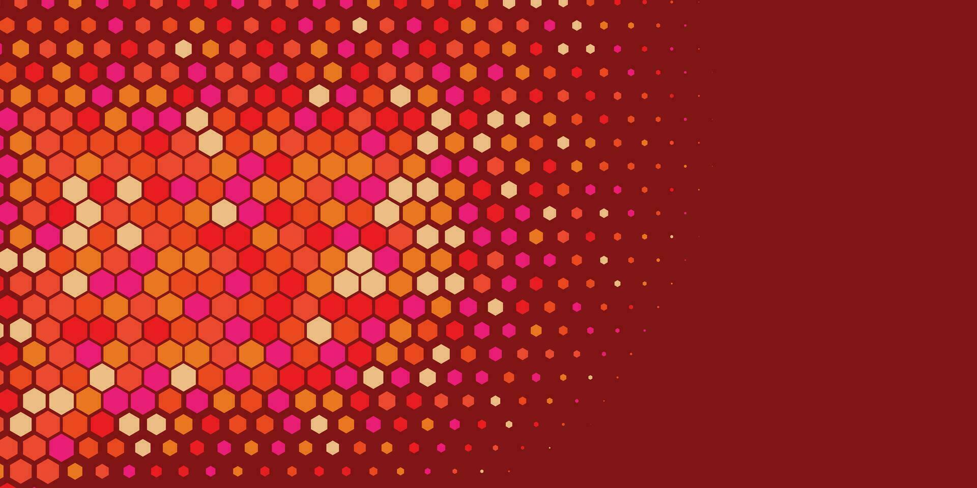 geometrisch abstrakt Hexagon zwei Farbe Hintergrund vektor