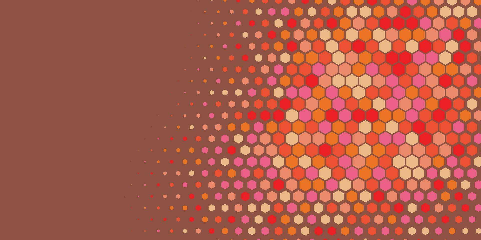 geometrisch abstrakt Hexagon zwei Farbe Hintergrund vektor