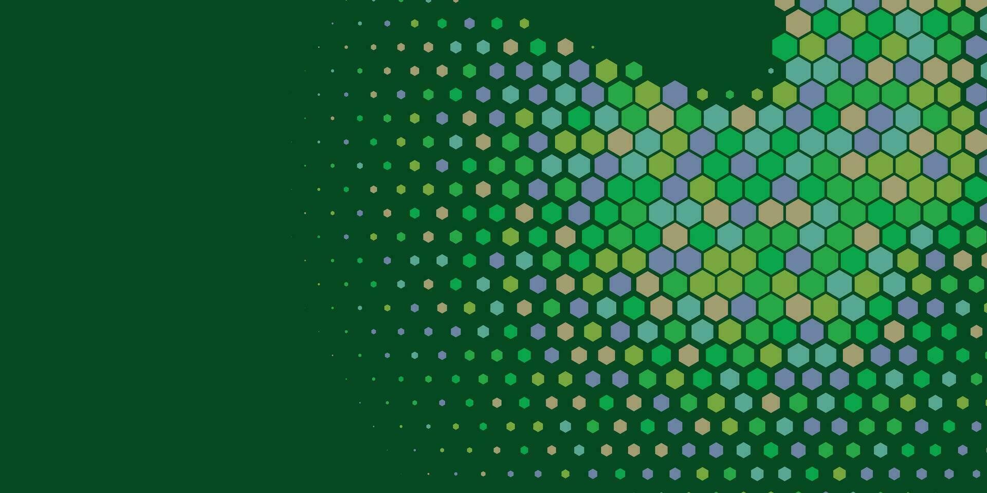 geometrisk abstrakt sexhörning två Färg bakgrund vektor