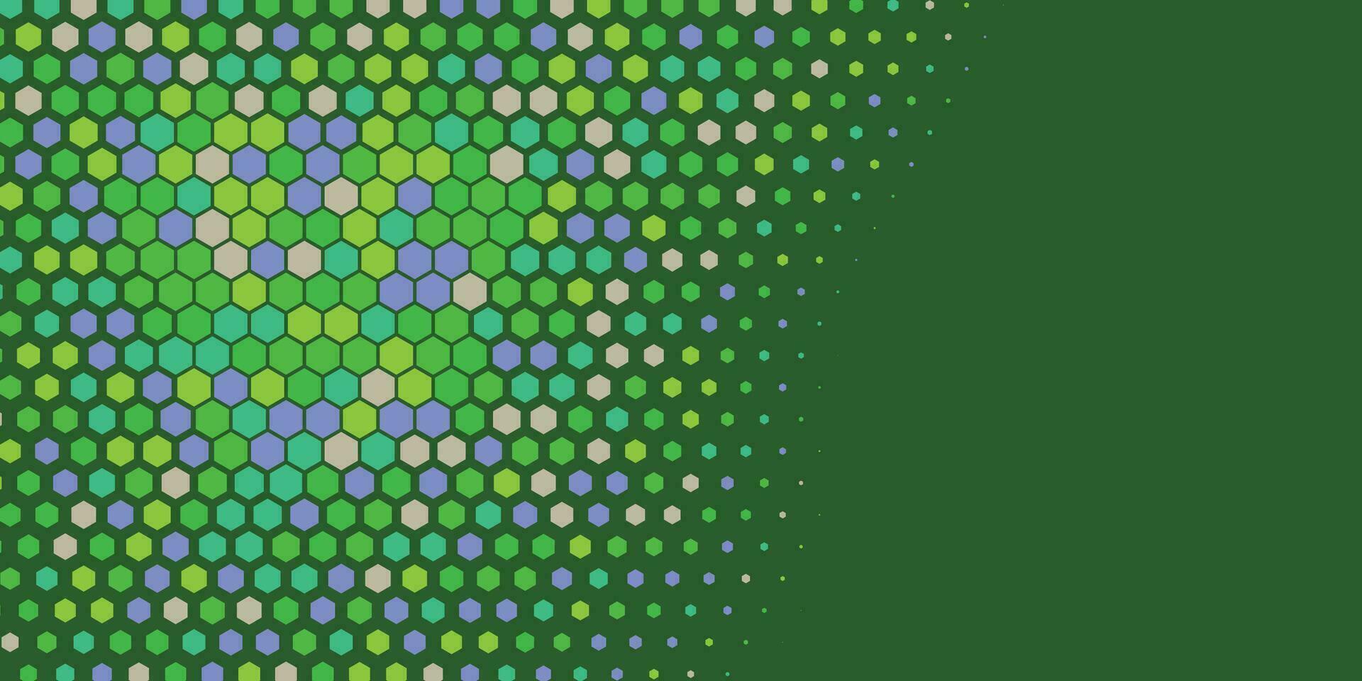 geometrisch multi Größe Hexagon mit multi Farbe Hintergrund vektor