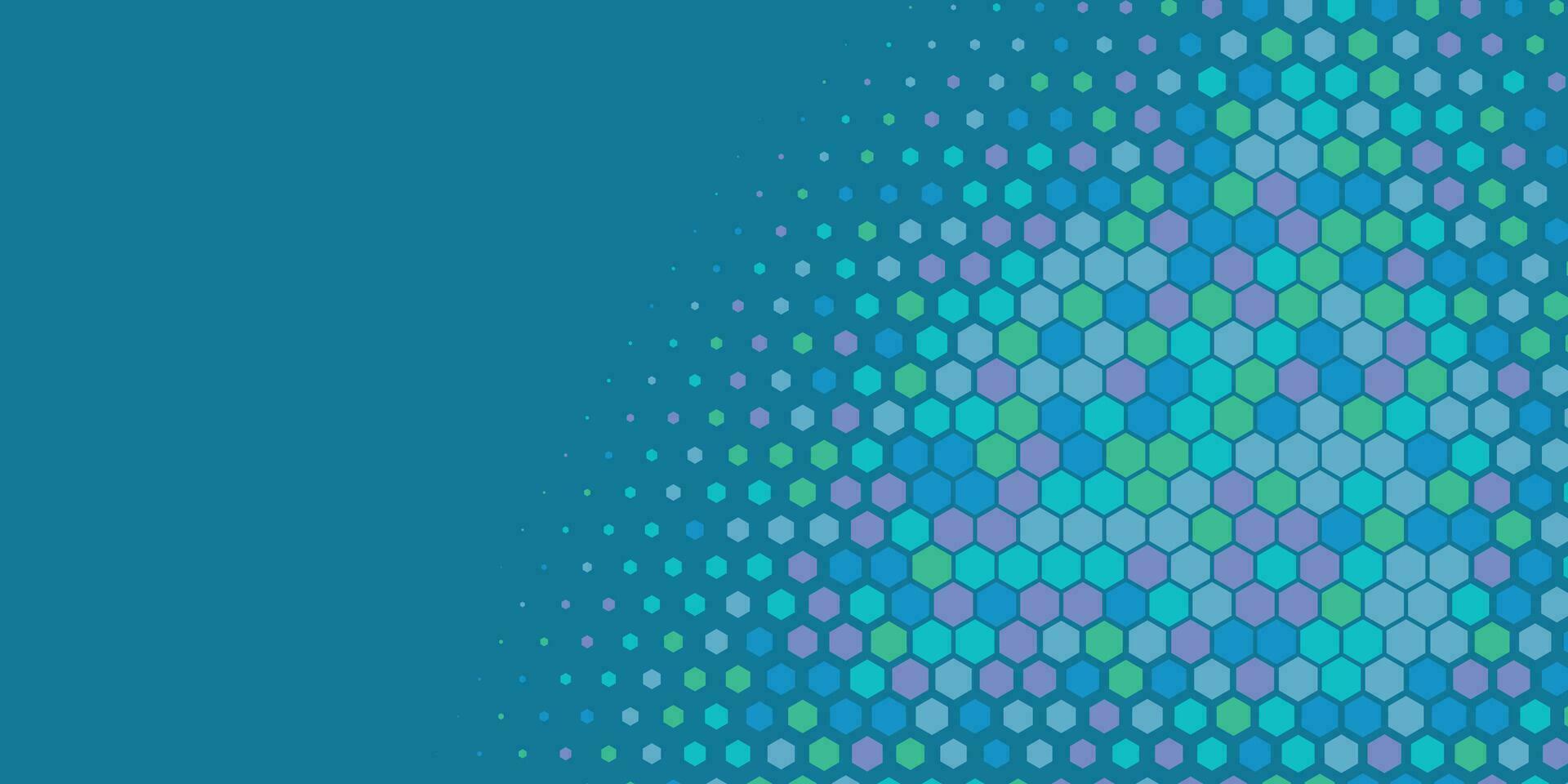 geometrisch abstrakt Hexagon zwei Farbe Hintergrund vektor