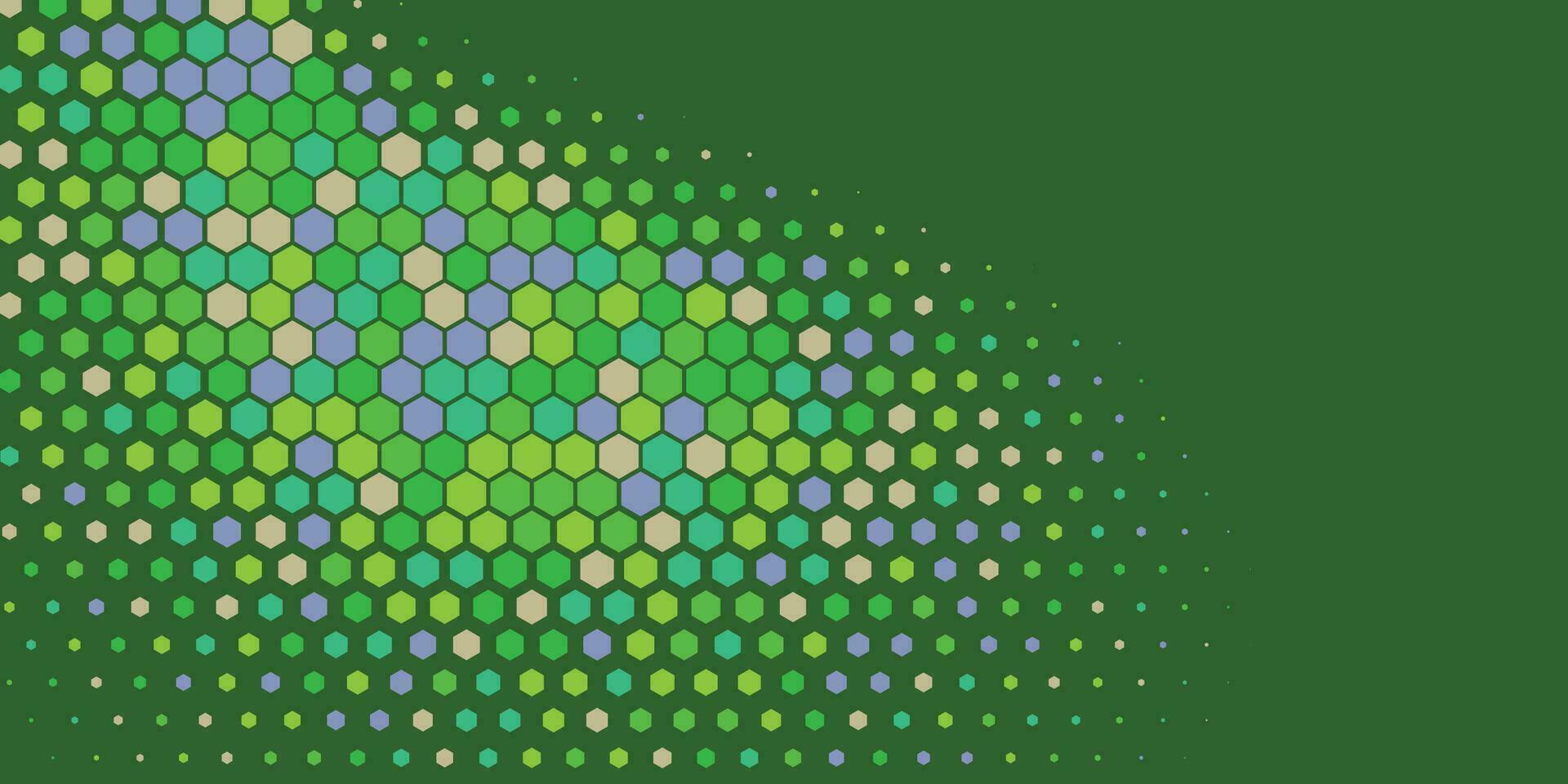 geometrisch multi Größe Hexagon mit multi Farbe Hintergrund vektor