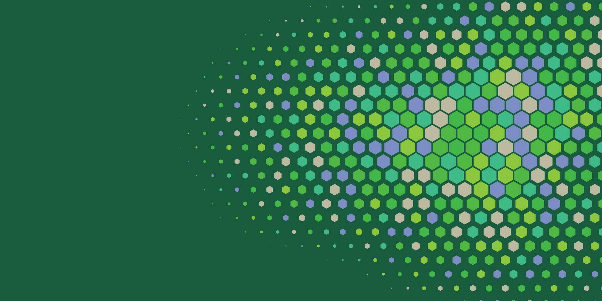 geometrisch multi Größe Hexagon mit multi Farbe Hintergrund vektor