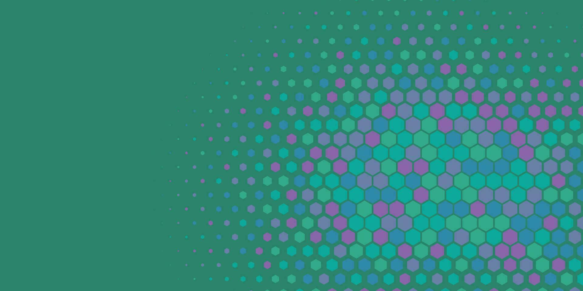 geometrisch multi Größe Hexagon mit multi Farbe Hintergrund vektor