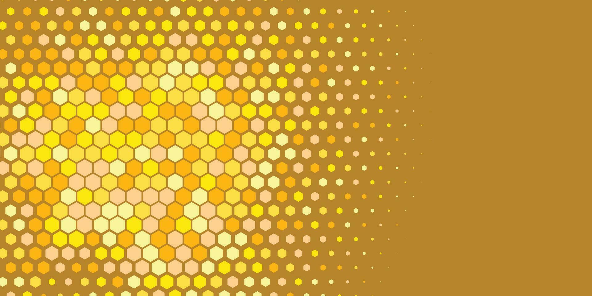 geometrisch multi Größe Hexagon mit multi Farbe Hintergrund vektor