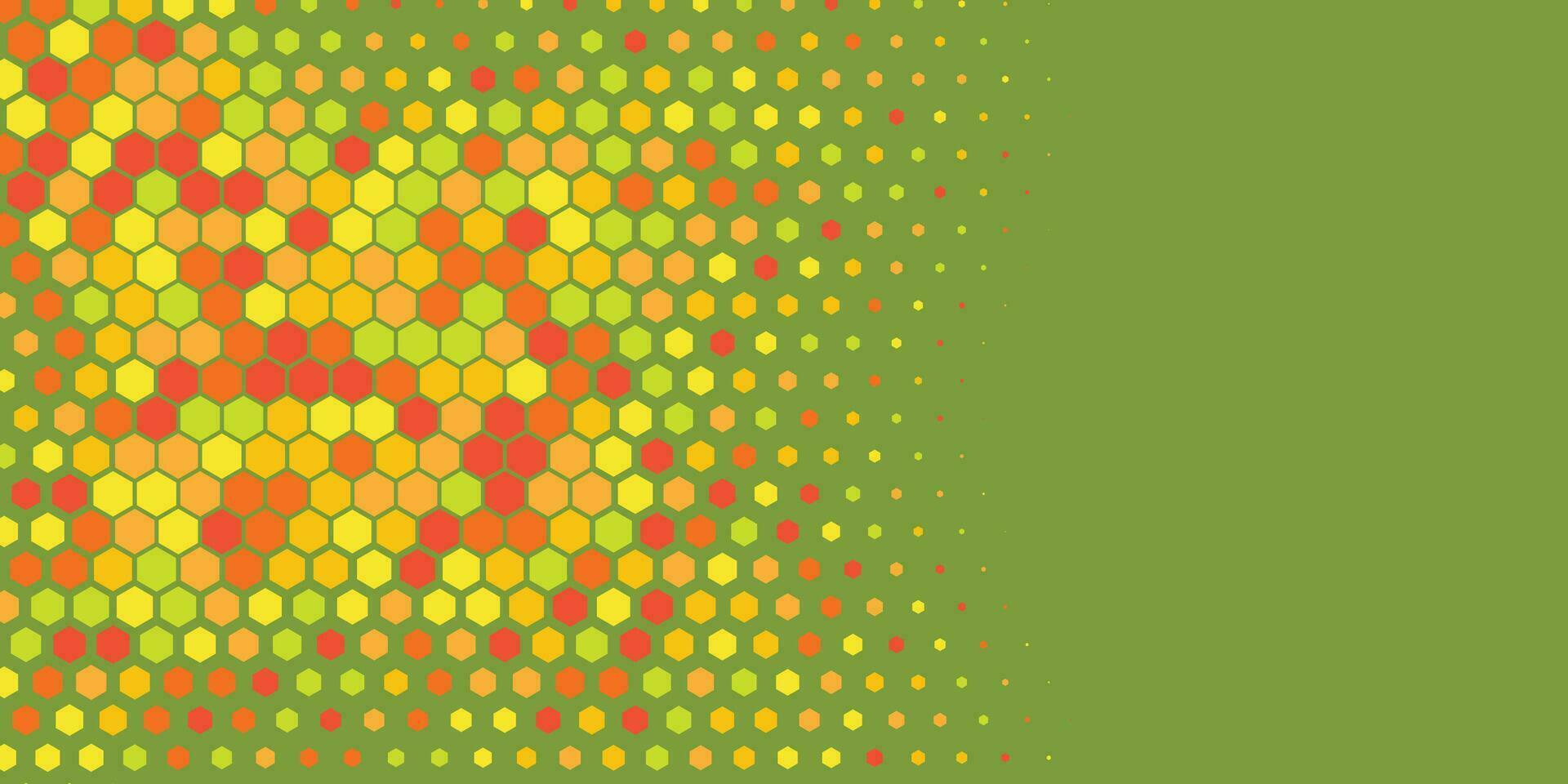 geometrisch multi Größe Hexagon mit multi Farbe Hintergrund vektor