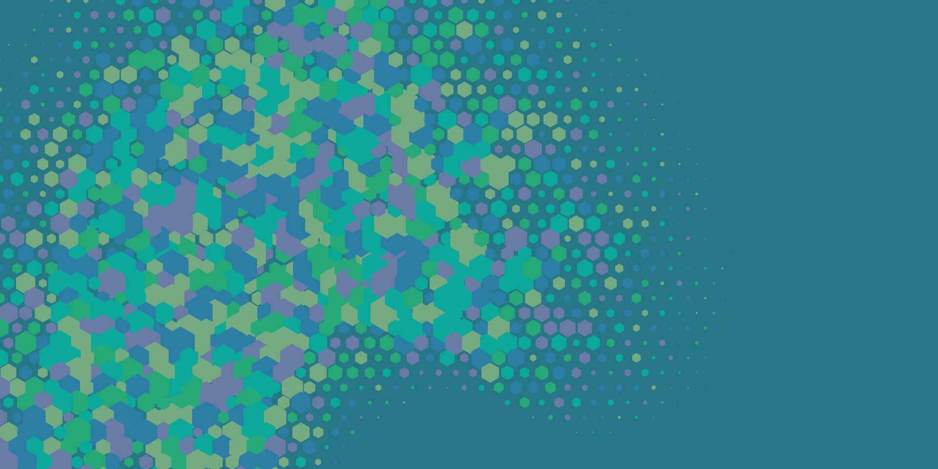 geometrisch abstrakt Hexagon multi Farbe Hintergrund vektor