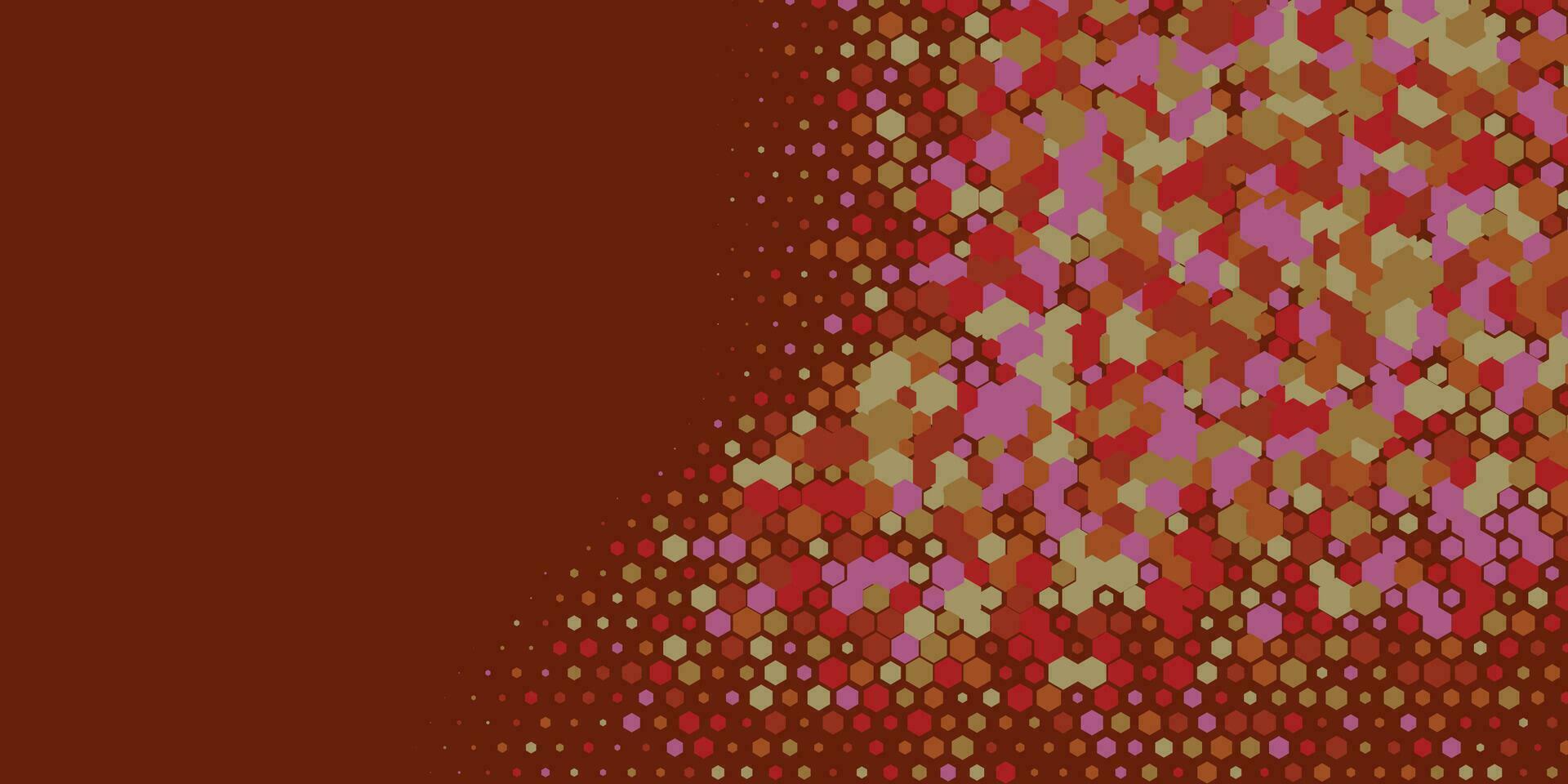 geometrisk abstrakt sexhörning mång Färg bakgrund vektor